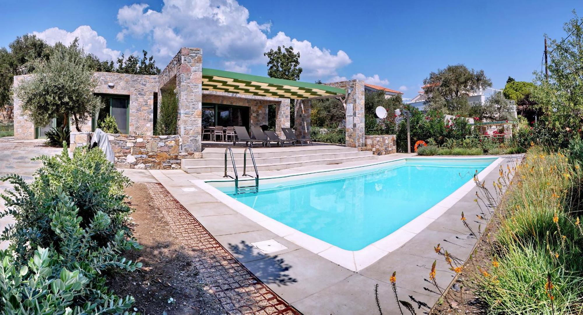 Ouzo Stone House 1 With Private Pool Villa Plomari Exterior photo